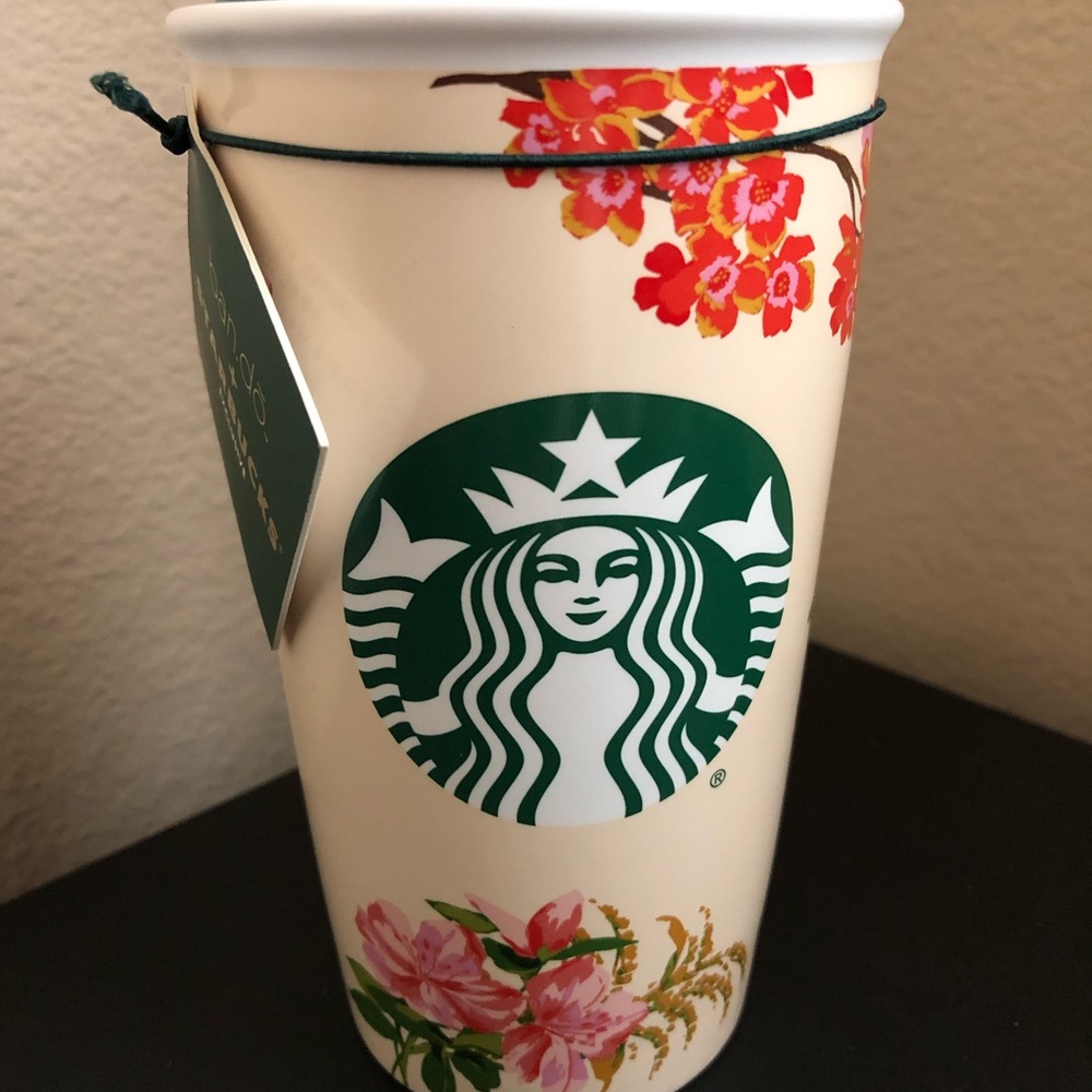 COPY - ☕️STARBUCKS Ban.do floral ceramic tumbler☕️ $35
